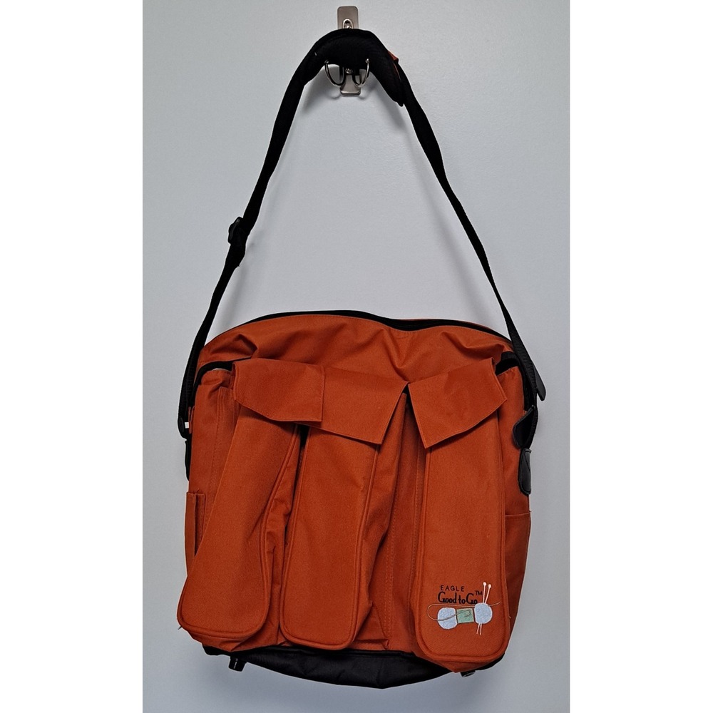 EAGLE Good to Go Knitting Crochet Heavy Duty Shoulder Bag, Large Capacity